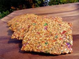 Garden flax seed cracker